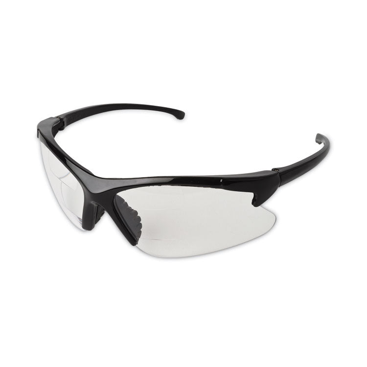 KleenGuard - Dual Readers Safety Glasses, 2.0 Diopter, Black Frame, Clear Hardcoat Scratch-Resistant Lens