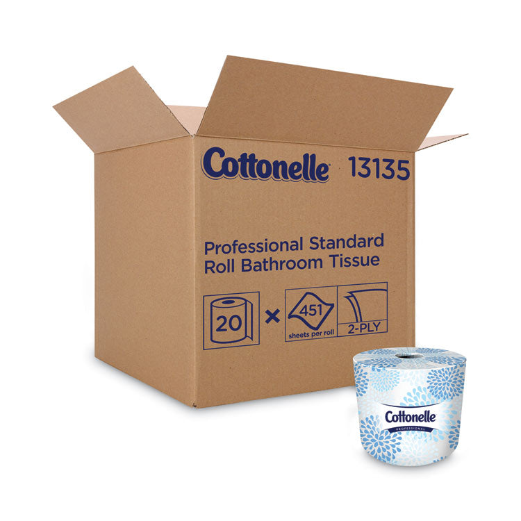 Cottonelle - 2-Ply Bathroom Tissue, Septic Safe, White, 451 Sheets/Roll, 20 Rolls/Carton