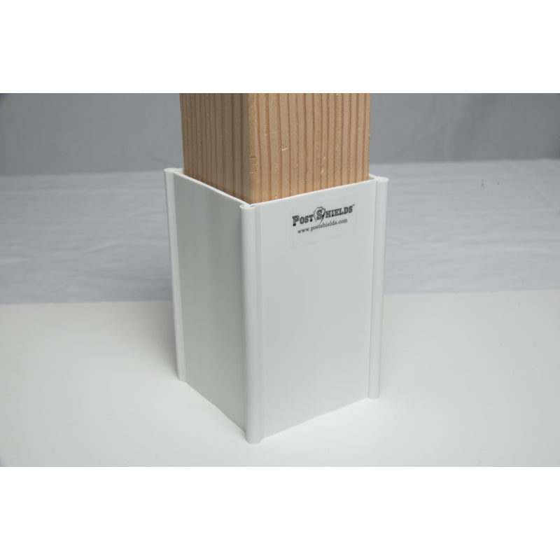 POST SHIELDS INC. - Post Shields Inc. 6 in. H X 4 in. W X 4 in. L Plastic White Fence Post Protection - Case of 10