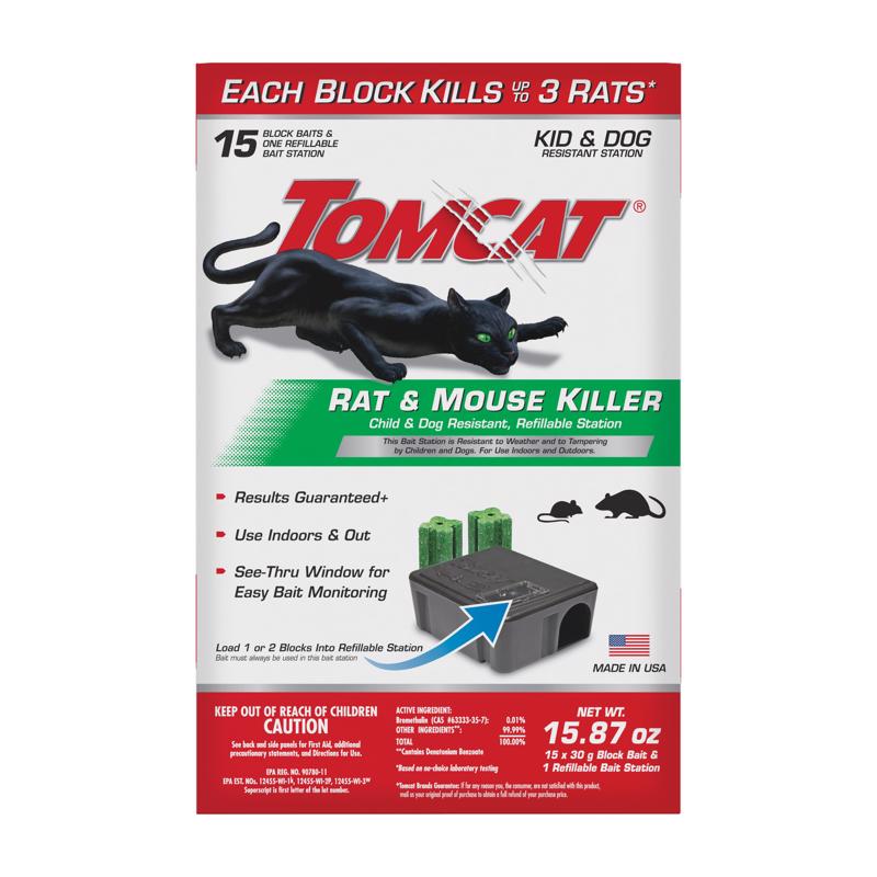 TOMCAT - Tomcat Bait Station Blocks For Mice and Rats 1 pk