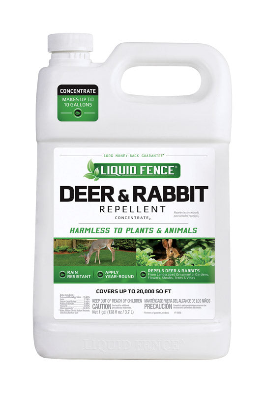 LIQUID FENCE - Liquid Fence Animal Repellent Concentrate For Deer and Rabbits 1 gal