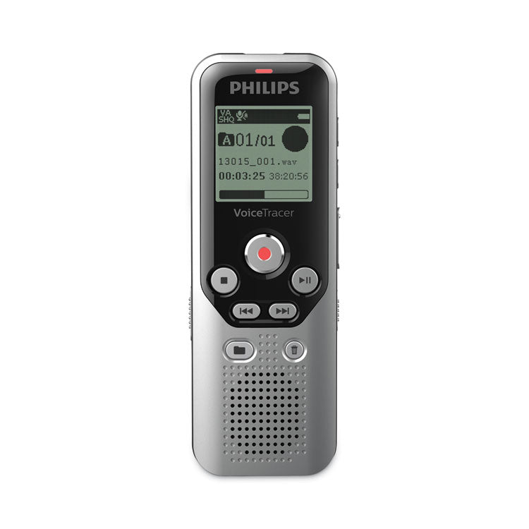 Philips - Voice Tracer DVT1250 Audio Recorder, 8 GB, Black/Silver