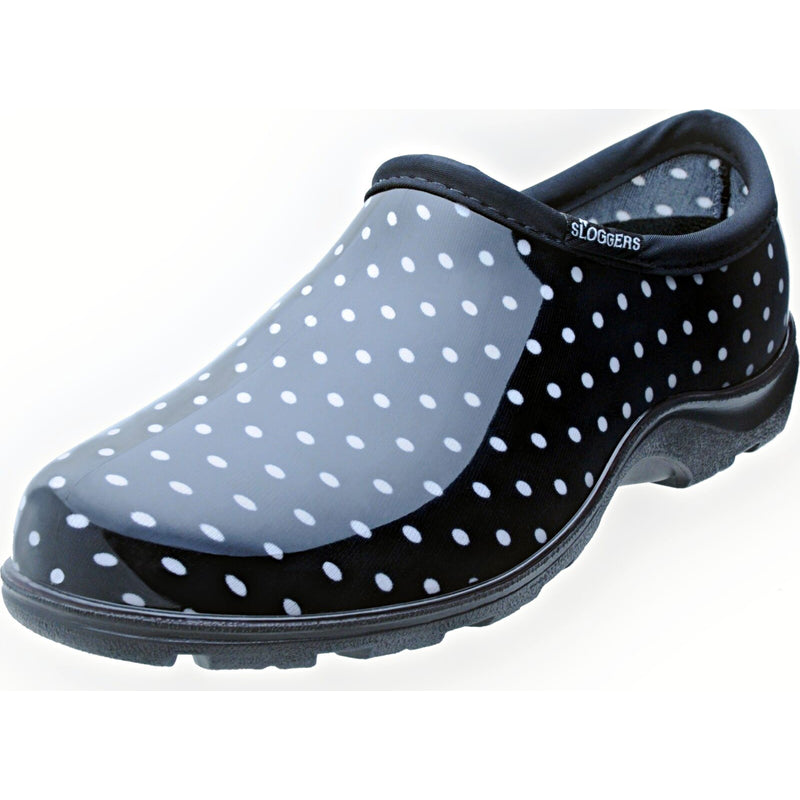 SLOGGERS - Sloggers Women's Garden/Rain Shoes 10 US Black Polka Dot