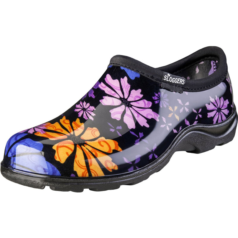 SLOGGERS - Sloggers Flower Power Women's Garden/Rain Shoes 8 US Black