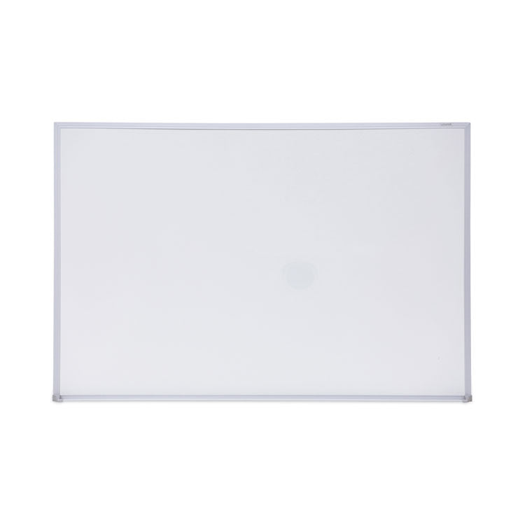 Universal - Melamine Dry Erase Board with Aluminum Frame, 36 x 24, White Surface, Anodized Aluminum Frame