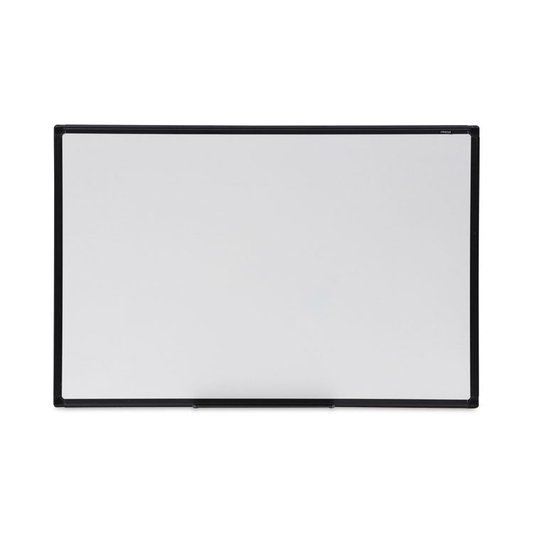 Universal - Design Series Deluxe Dry Erase Board, 36 x 24, White Surface, Black Anodized Aluminum Frame