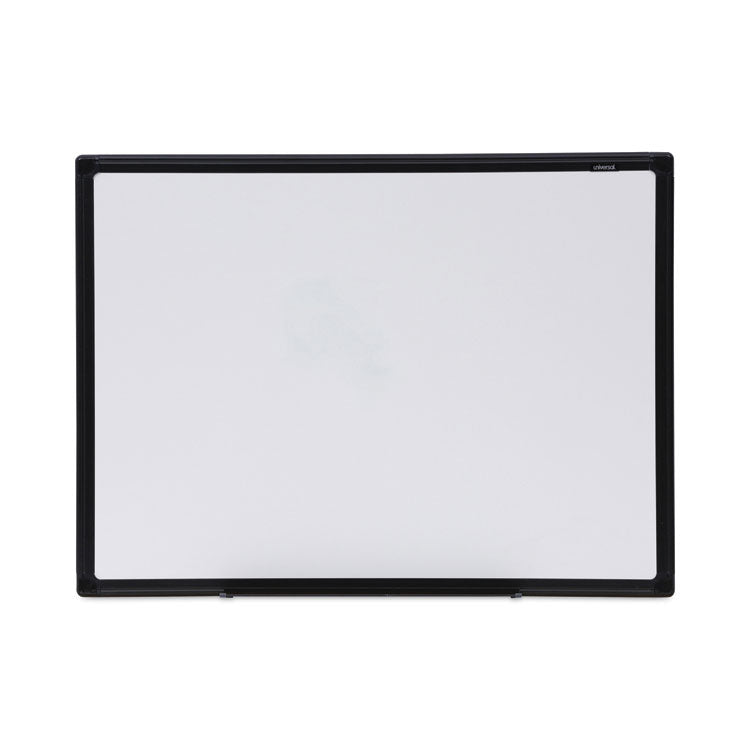 Universal - Design Series Deluxe Dry Erase Board, 24 x 18, White Surface, Black Anodized Aluminum Frame