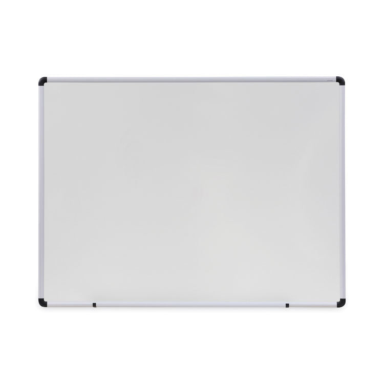 Universal - Modern Melamine Dry Erase Board with Aluminum Frame, 48 x 36, White Surface