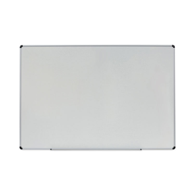 Universal - Modern Melamine Dry Erase Board with Aluminum Frame, 72 x 48, White Surface