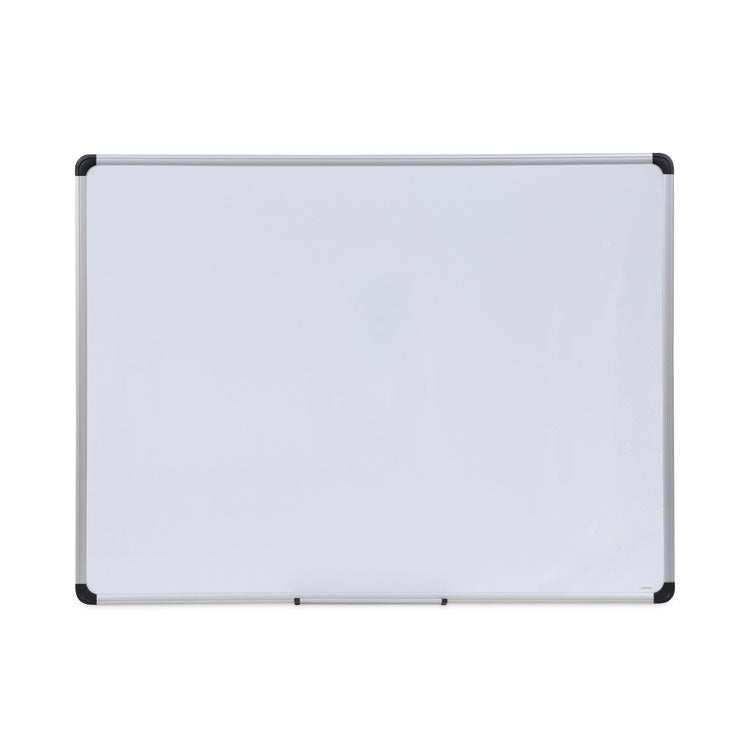 Universal - Magnetic Steel Dry Erase Marker Board, 48 x 36, White Surface, Aluminum/Plastic Frame