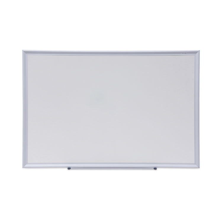 Universal - Deluxe Melamine Dry Erase Board, 36 x 24, Melamine White Surface, Silver Aluminum Frame