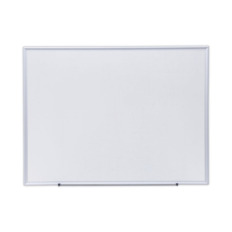 Universal - Deluxe Melamine Dry Erase Board, 48 x 36, Melamine White Surface, Silver Aluminum Frame