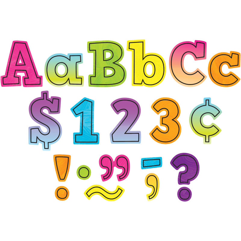 TEACHER CREATED RESOURCES - Brights 4Ever Bold Block 4" Letters Combo Pack, 230 Per Pack, 2 Packs