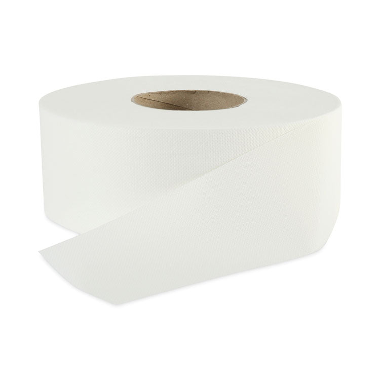 Boardwalk - Jumbo Roll Bathroom Tissue, Septic Safe, 2-Ply, White, 3.2" x 525 ft, 12 Rolls/Carton