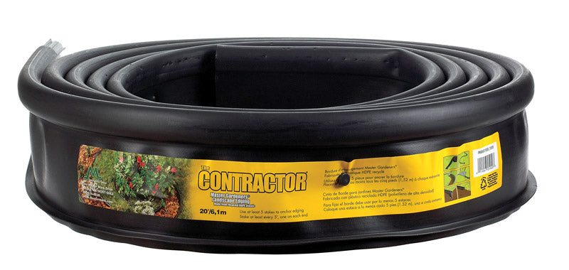 MASTER MARK - Master Mark Master Gardener 20 ft. L X 5 in. H Plastic Black Lawn Edging