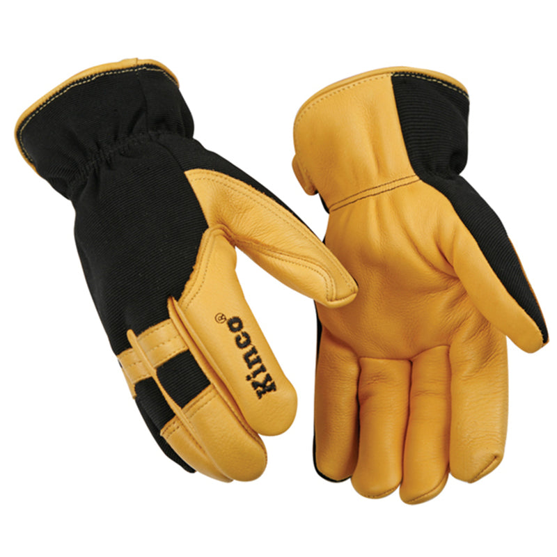 KINCO - Kinco Men's Indoor/Outdoor Thermal Work Gloves Black/Yellow XL 1 pair