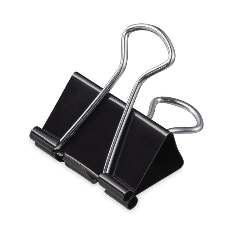 Universal - Binder Clips, Mini, Black/Silver, 12/Box