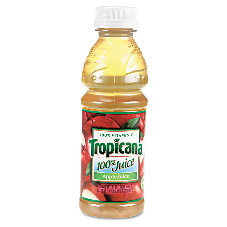 Tropicana - 100% Juice, Apple, 10oz Bottle, 24/Carton