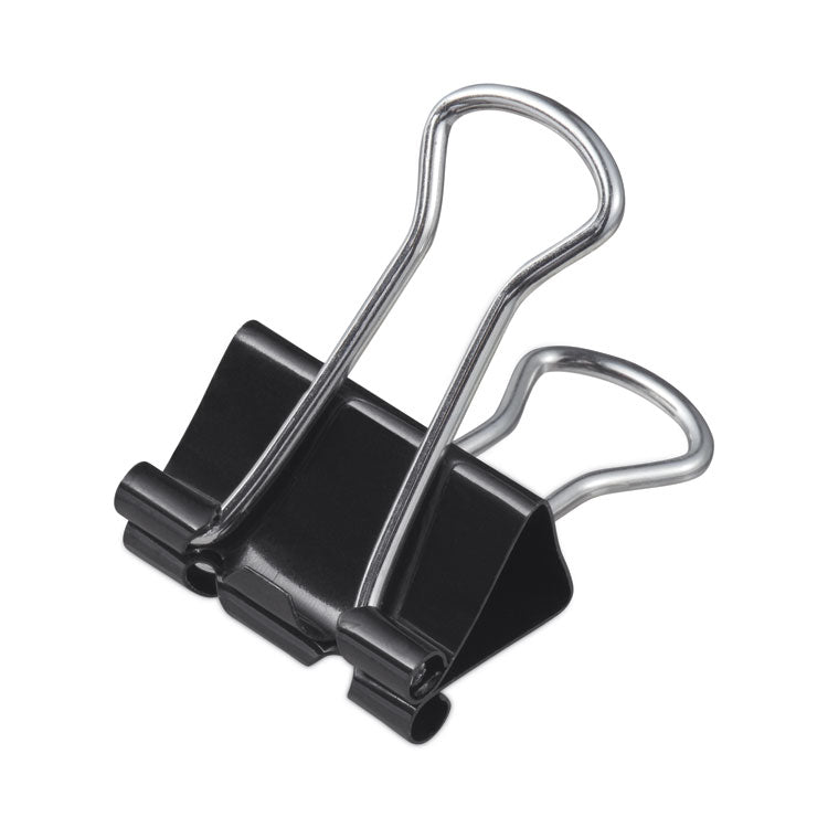 Universal - Binder Clip Zip-Seal Bag Value Pack, Medium, Black/Silver, 36/Pack