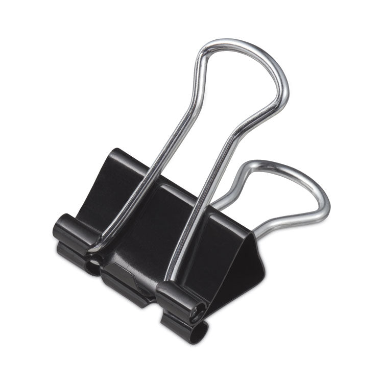 Universal - Binder Clip Zip-Seal Bag Value Pack, Small, Black/Silver, 144/Pack