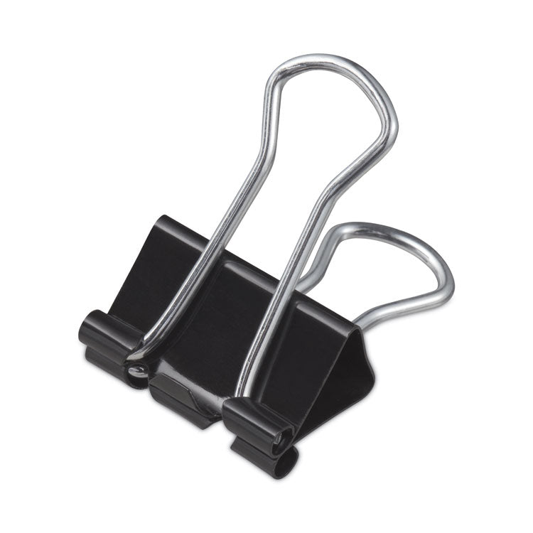 Universal - Binder Clips, Small, Black/Silver, 12/Box