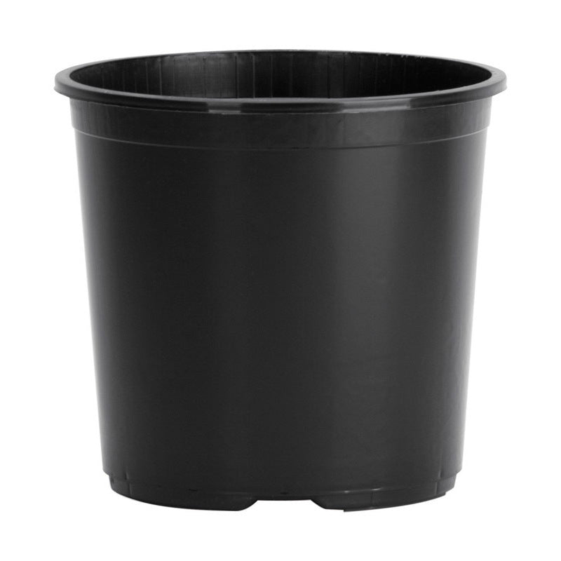 HC COMPANIES - HC Companies 7 in. H X 6-1/2 in. W X 6.5 in. D Plastic Basic Flower Pot Black