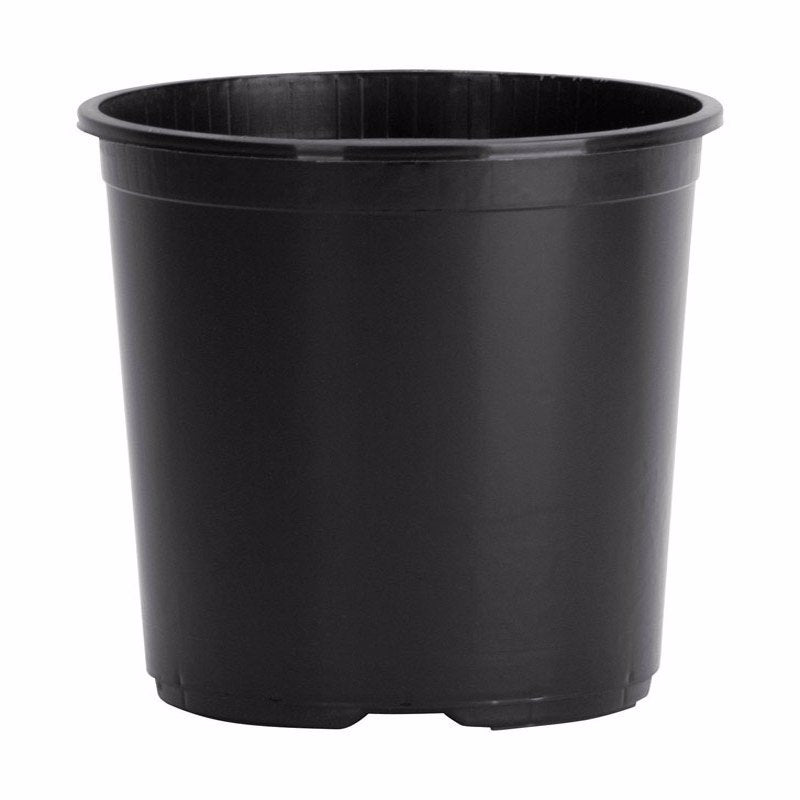 HC COMPANIES - HC Companies 9 in. H X 10-1/2 in. W X 10.5 in. D Plastic Basic Flower Pot Black