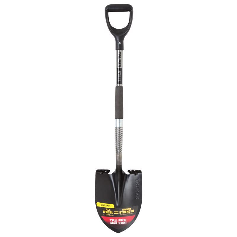 TRUPER - Truper Tru Pro 40 in. Steel Round Digging Shovel Steel Handle