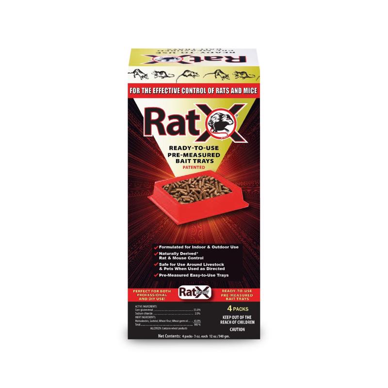RATX - RatX Non-Toxic Bait Pellets For Mice and Rats 12 oz 4 pk