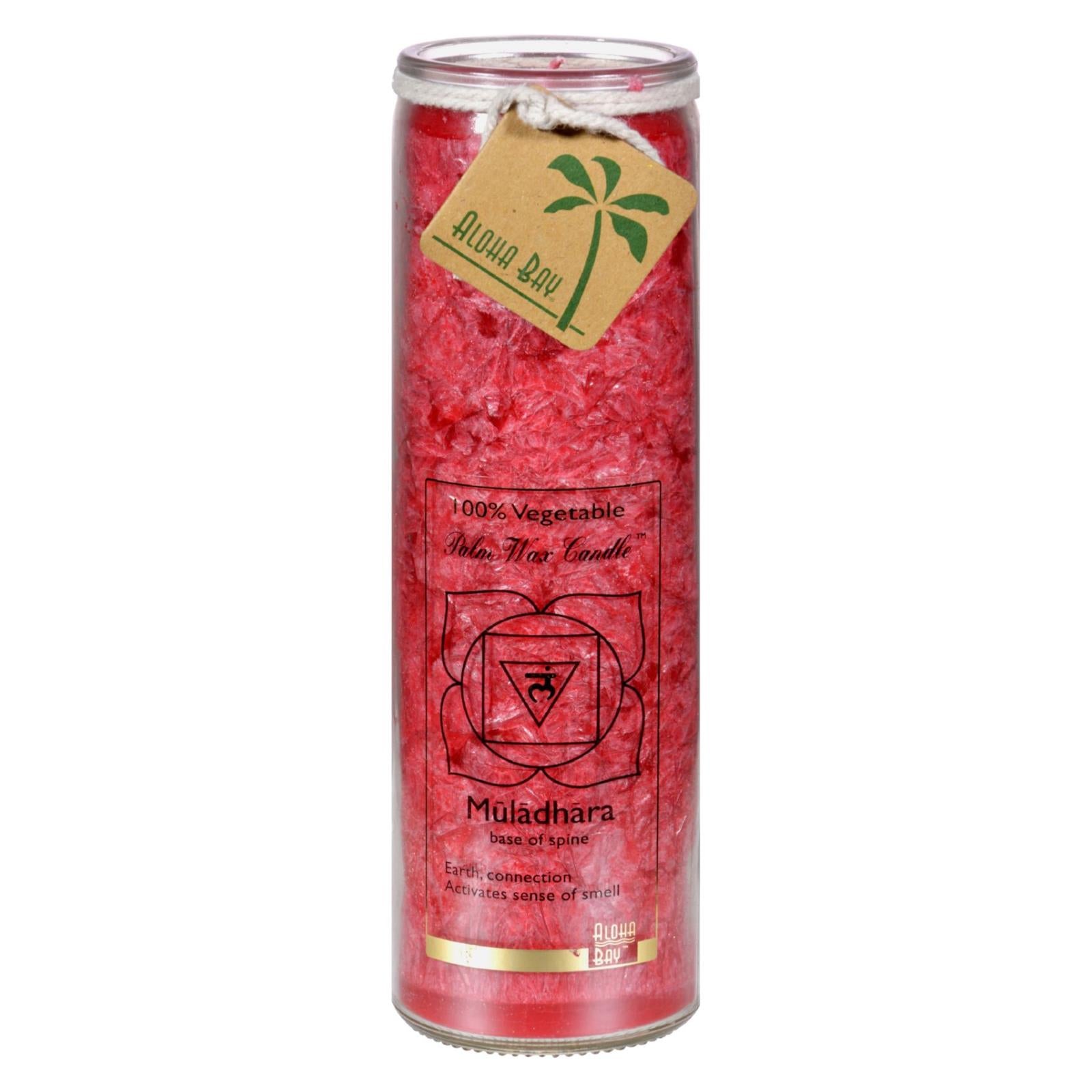 Aloha Bay - Unscented Chakra Jar Money Muladhara Red - 1 Candle