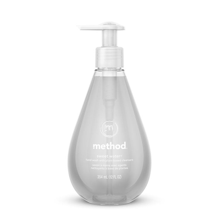 Method - Gel Hand Wash, Sweet Water, 12 oz Pump Bottle, 6/Carton