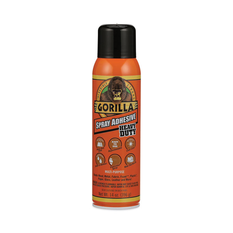 Gorilla - Spray Adhesive, 14 oz, Dries Clear