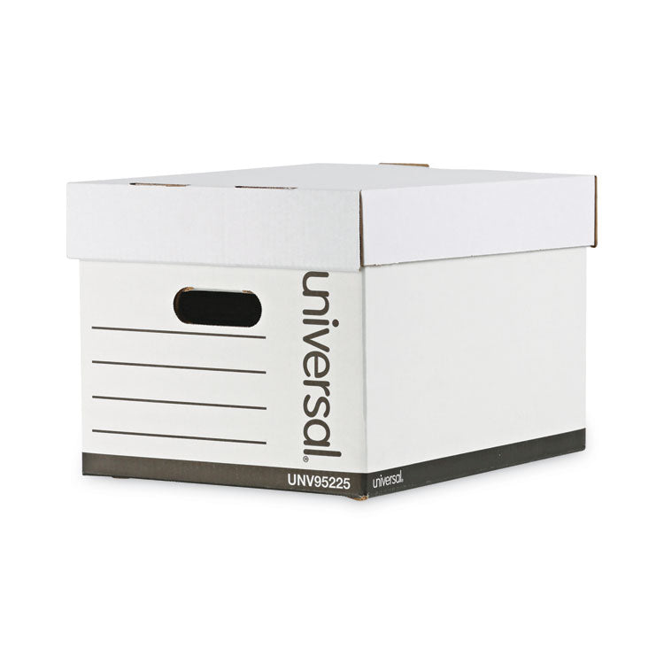 Universal - Professional-Grade Heavy-Duty Storage Boxes, Letter/Legal Files, White, 12/Carton