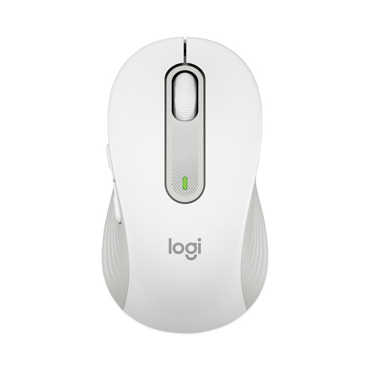 Logitech - Signature M650 for Business Wireless Mouse, Large, 2.4 GHz Frequency, 33 ft Wireless Range, Right Hand Use, Off White