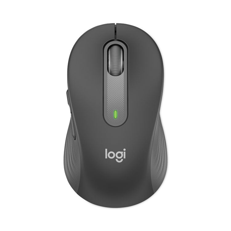 Logitech - Signature M650 Wireless Mouse, Large, 2.4 GHz Frequency, 33 ft Wireless Range, Right Hand Use, Graphite