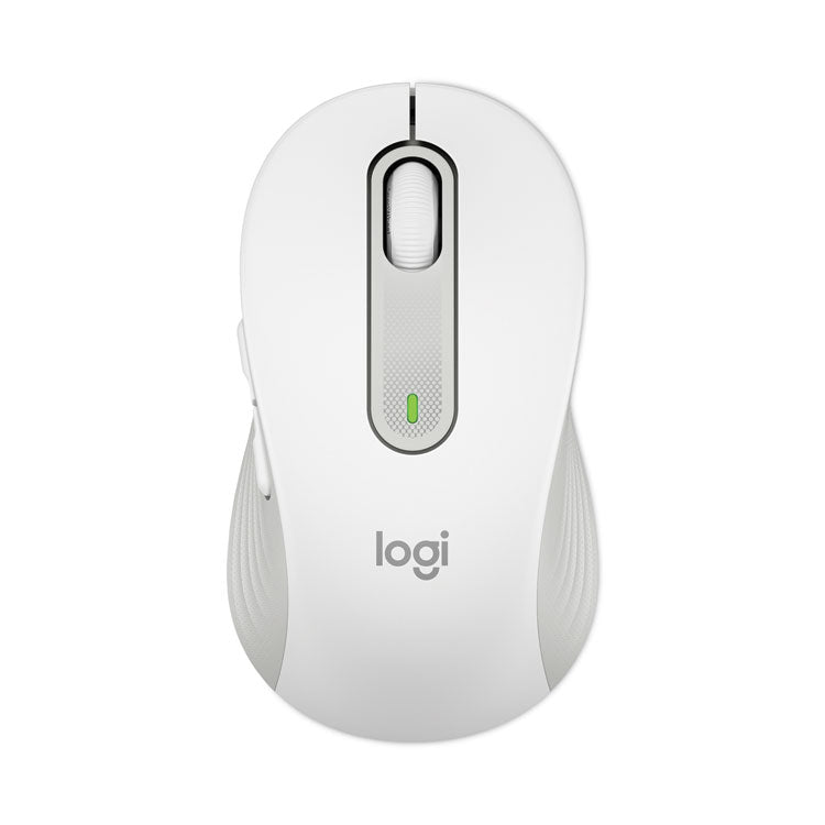 Logitech - Signature M650 for Business Wireless Mouse, Medium, 2.4 GHz Frequency, 33 ft Wireless Range, Right Hand Use, Off White