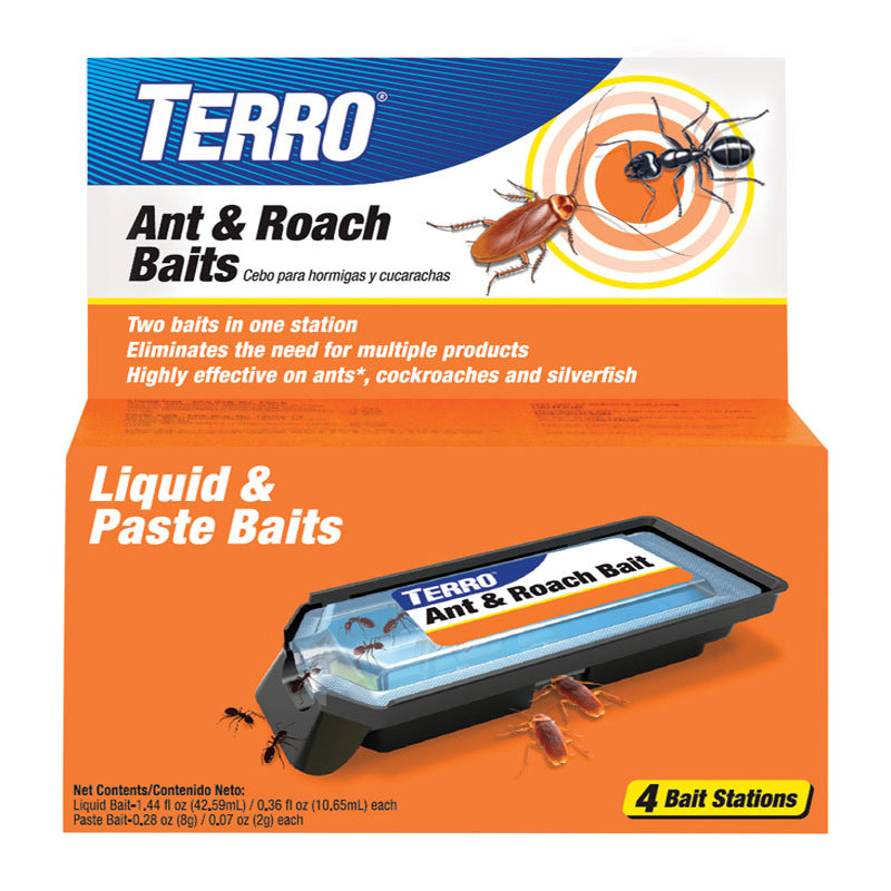 TERRO - TERRO Ant and Roach Bait Station 4 pk - Case of 10