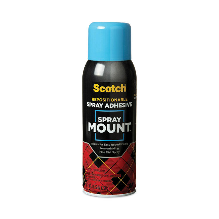 Scotch - Spray Mount Repositionable Adhesive, 10.25 oz, Dries Clear