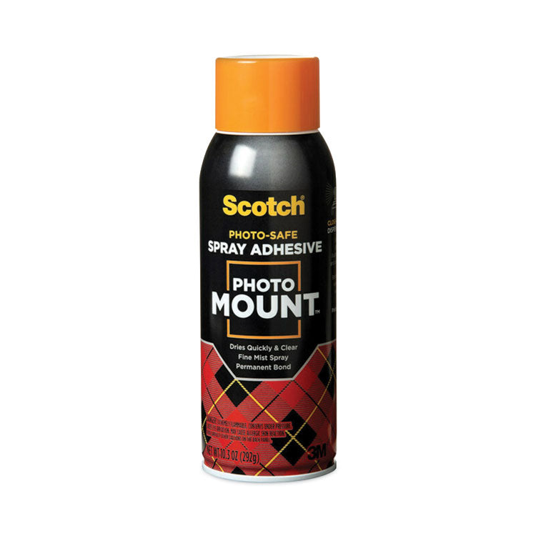 Scotch - Photo Mount Spray Adhesive, 10.25 oz, Dries Clear