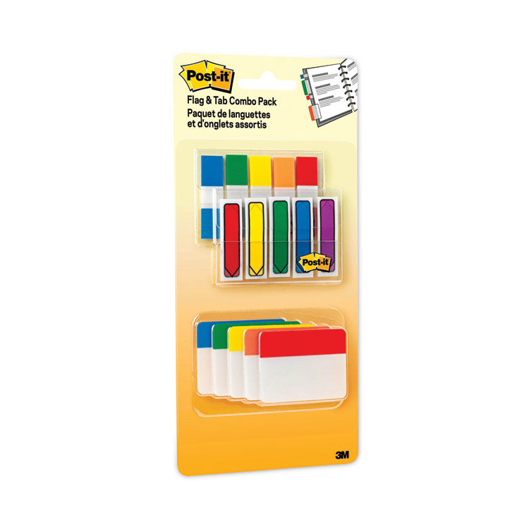 Post-it - Flags and Tabs Combo Pack, Assorted Primary Colors, 230/Pack