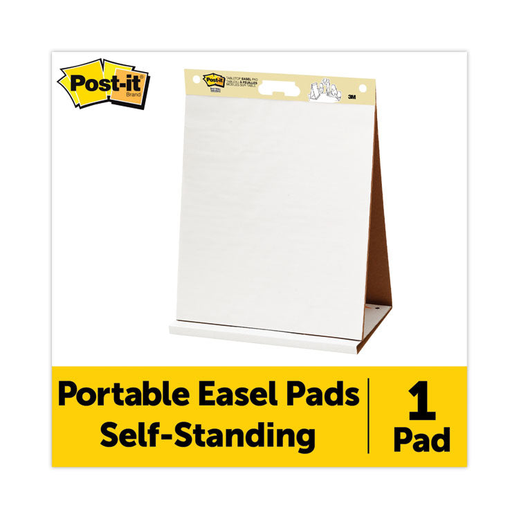 Post-it Easel Pads Super Sticky - Original Tabletop Easel Pad with Self-Stick Sheets, Unruled, 20 x 23, White, 20 Sheets