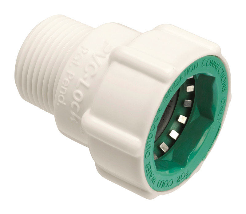 ORBIT - Orbit PVC-Lock 3/4 in. Push X 3/4 in. D MPT Plastic Pipe Adapter