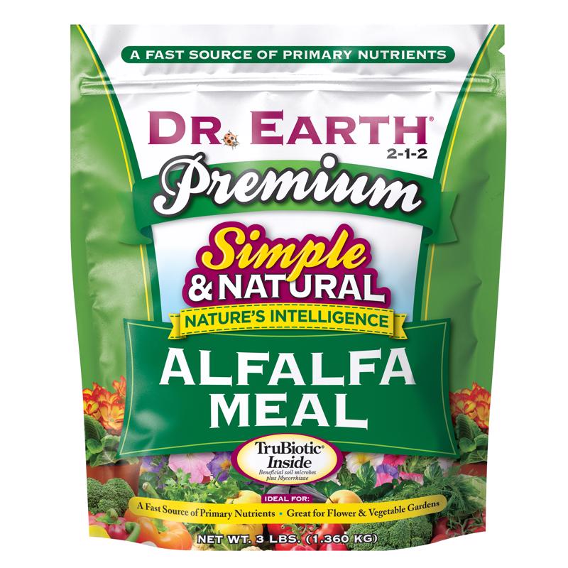 DR. EARTH - Dr. Earth Pure & Natural Organic Granules Roses Alfalfa Meal Plant Food 3 lb