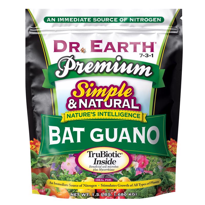 DR. EARTH - Dr. Earth Pure & Natural Organic Granules Bat Guano 1.5 lb