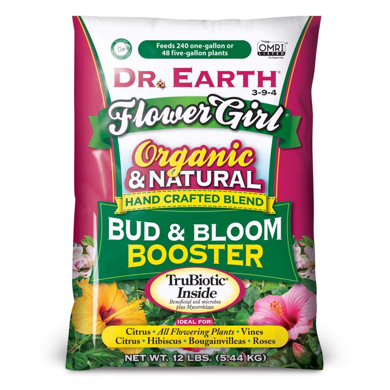 DR. EARTH - Dr. Earth Flower Girl Organic Granules Hibiscus, Citrus Plant Food 12 lb