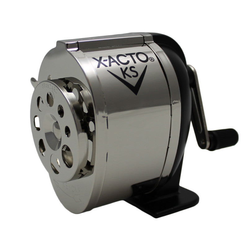 X-ACTO - Heavy-Duty Manual Pencil Sharpener, Multi-Hole, Mountable