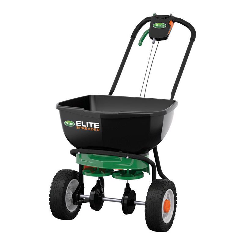 SCOTTS - Scotts Elite 72 in. W Broadcast Push Spreader For Fertilizer/Ice Melt/Seed 30 lb