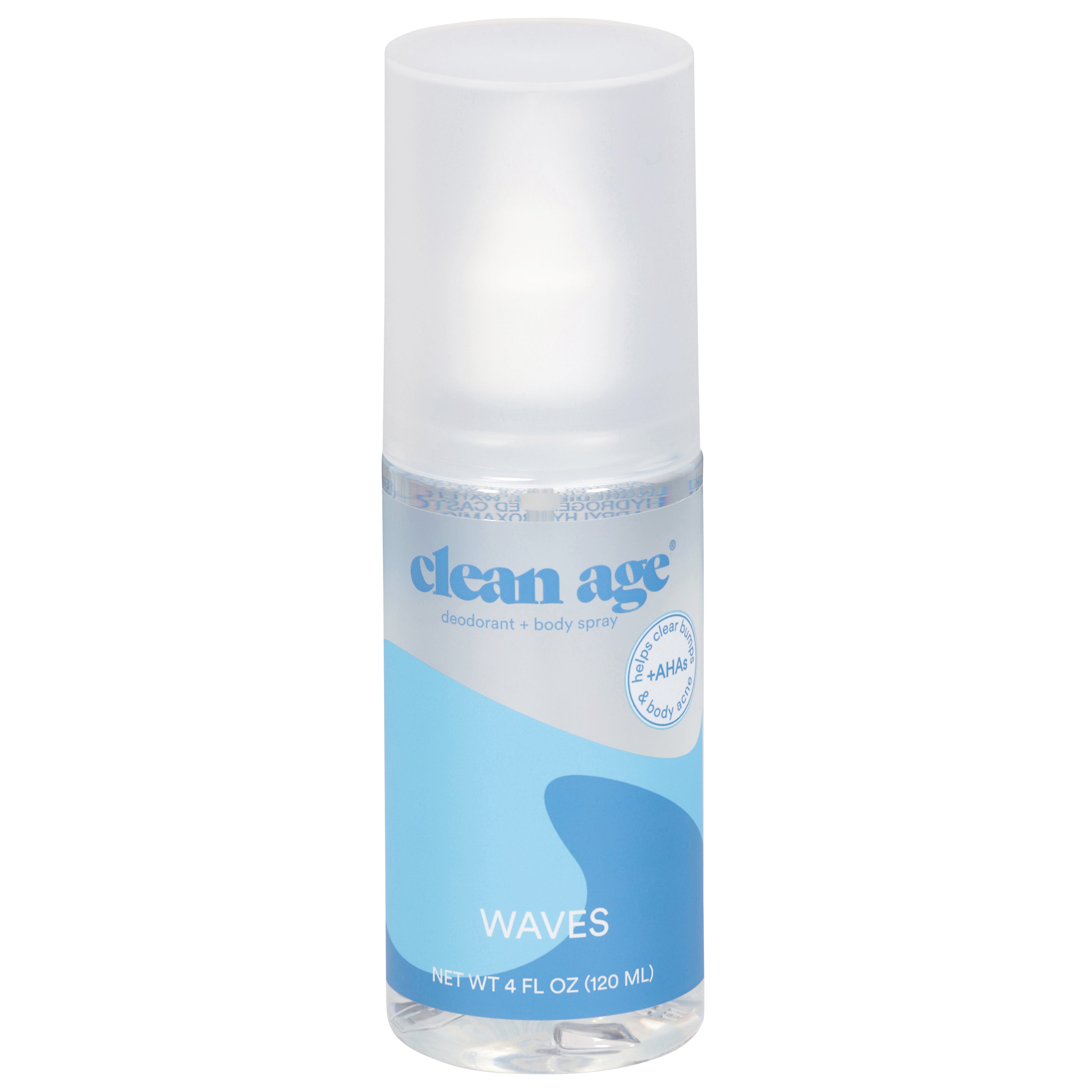Clean Age Waves Deodorant + Body Spray 4 fl oz - Case of 1
