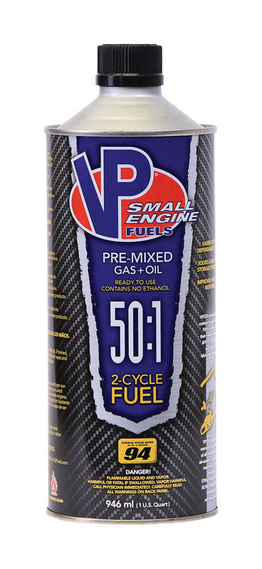 VP RACING FUELS - VP Racing Fuels Small Engine Ethanol-Free 2-Cycle 50:1 Pre-Mixed Fuel 1 qt - Case of 8