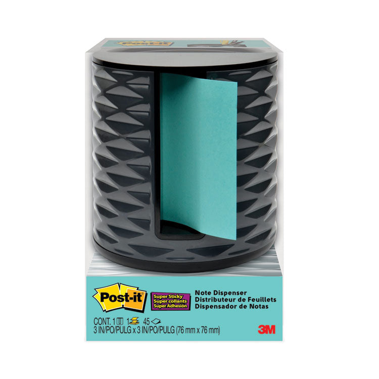 Post-it Pop-up Notes Super Sticky - Vertical Pop-up Note Dispenser, For 3 x 3 Pads, Black